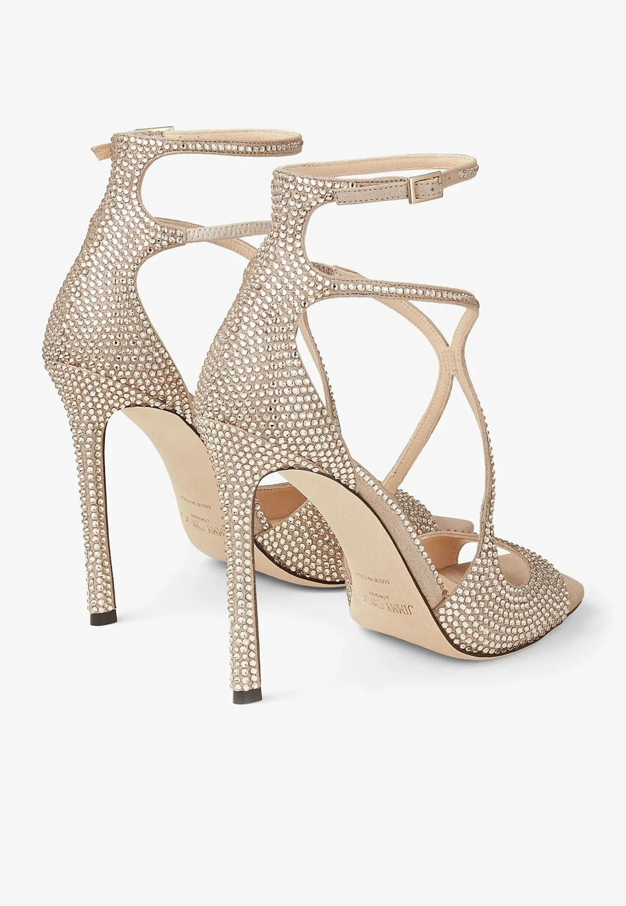 Azia 95 Crystal-Embellished Sandals