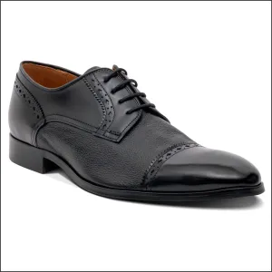 Barker Ashbourne - Black Hi-Shine/Grain Derby@