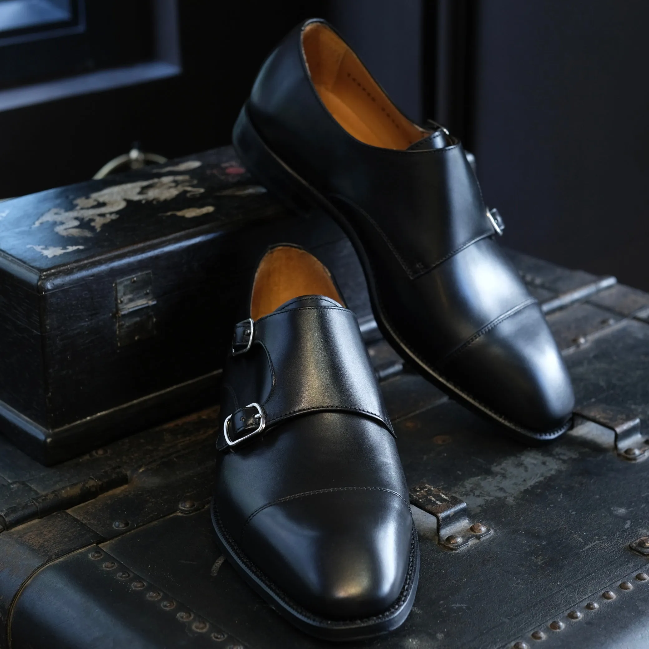 Berwick1707 Double Monk Strap (Chiseled Toe)