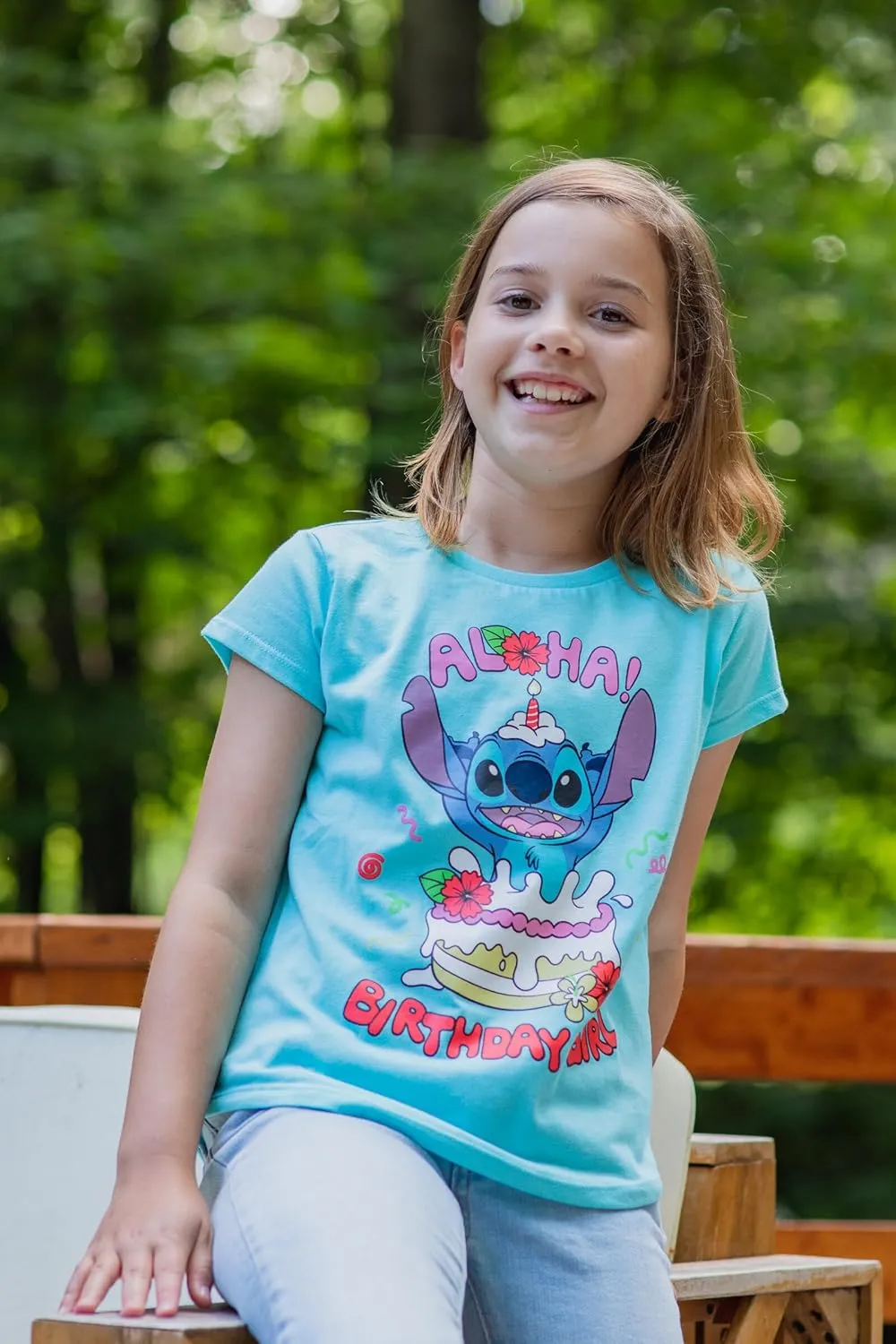 Disney Junior Birthday Girls T-Shirt Toddler to Big Kid Sizes (2T - 14-16)