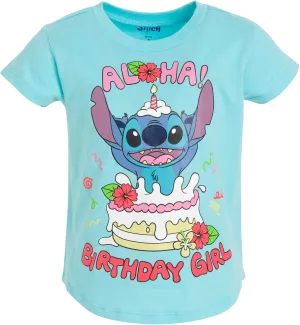 Disney Junior Birthday Girls T-Shirt Toddler to Big Kid Sizes (2T - 14-16)