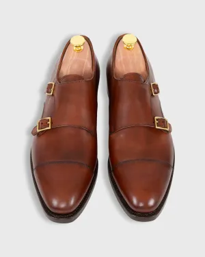 Double Monk Strap in Autumn Brown Calfskin
