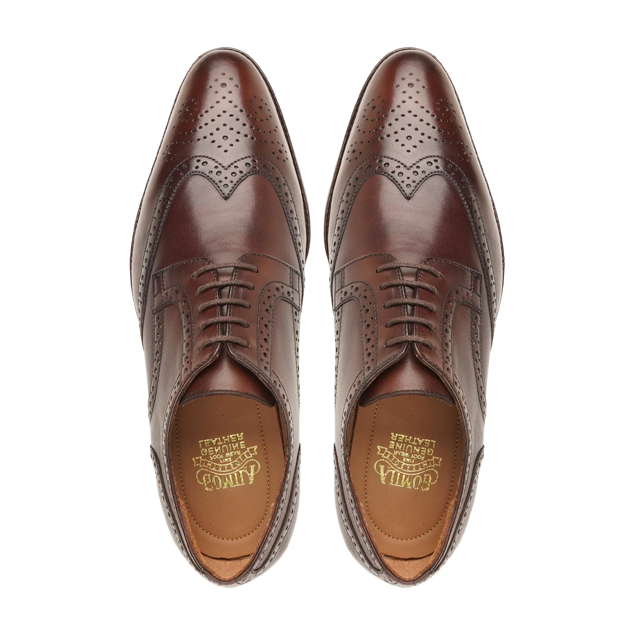 Durham - Men's Brown Calf Leather Derby Shoe