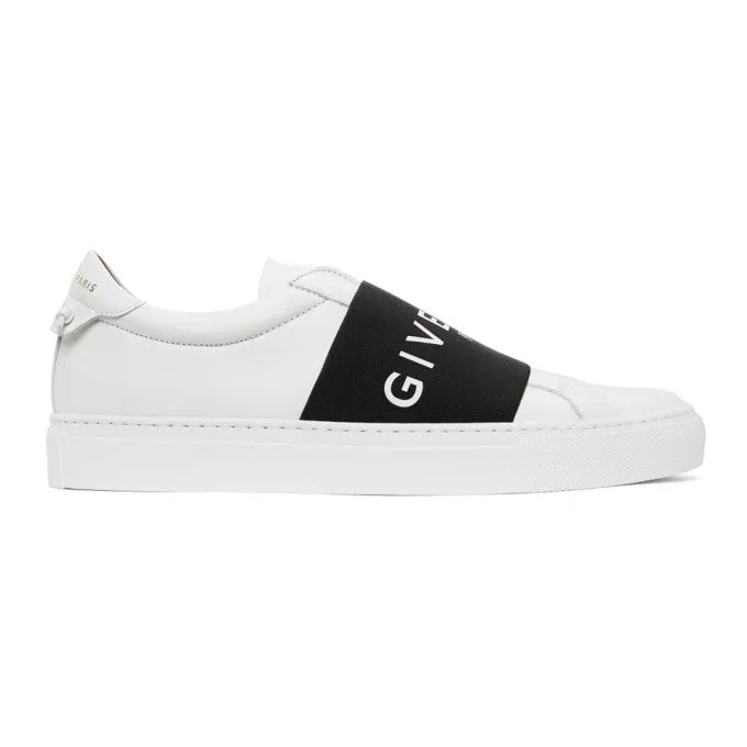 Givenchy White and Black Elastic Urban Street Sneakers