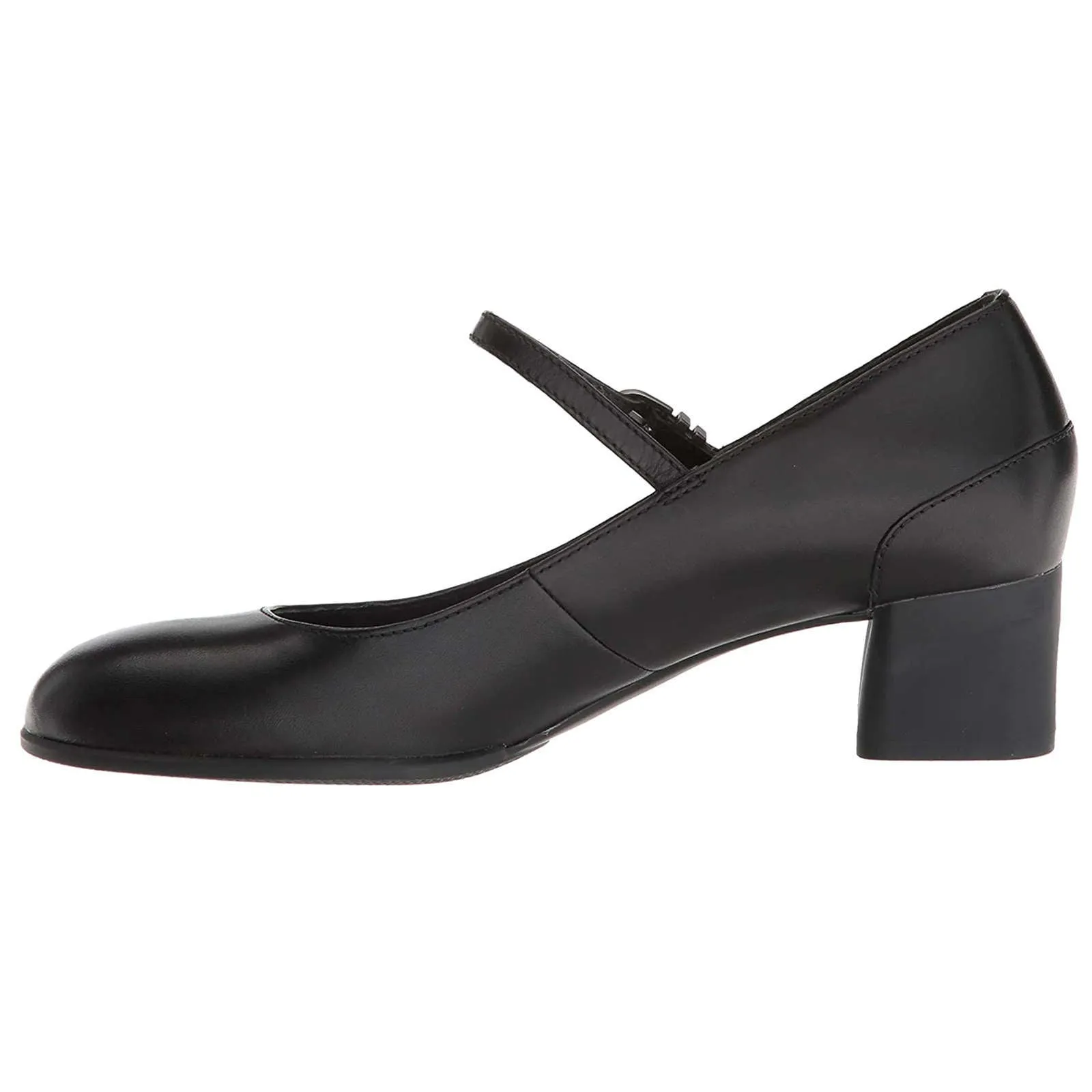 Katie Calfskin Leather Women's Block Heel Shoes
