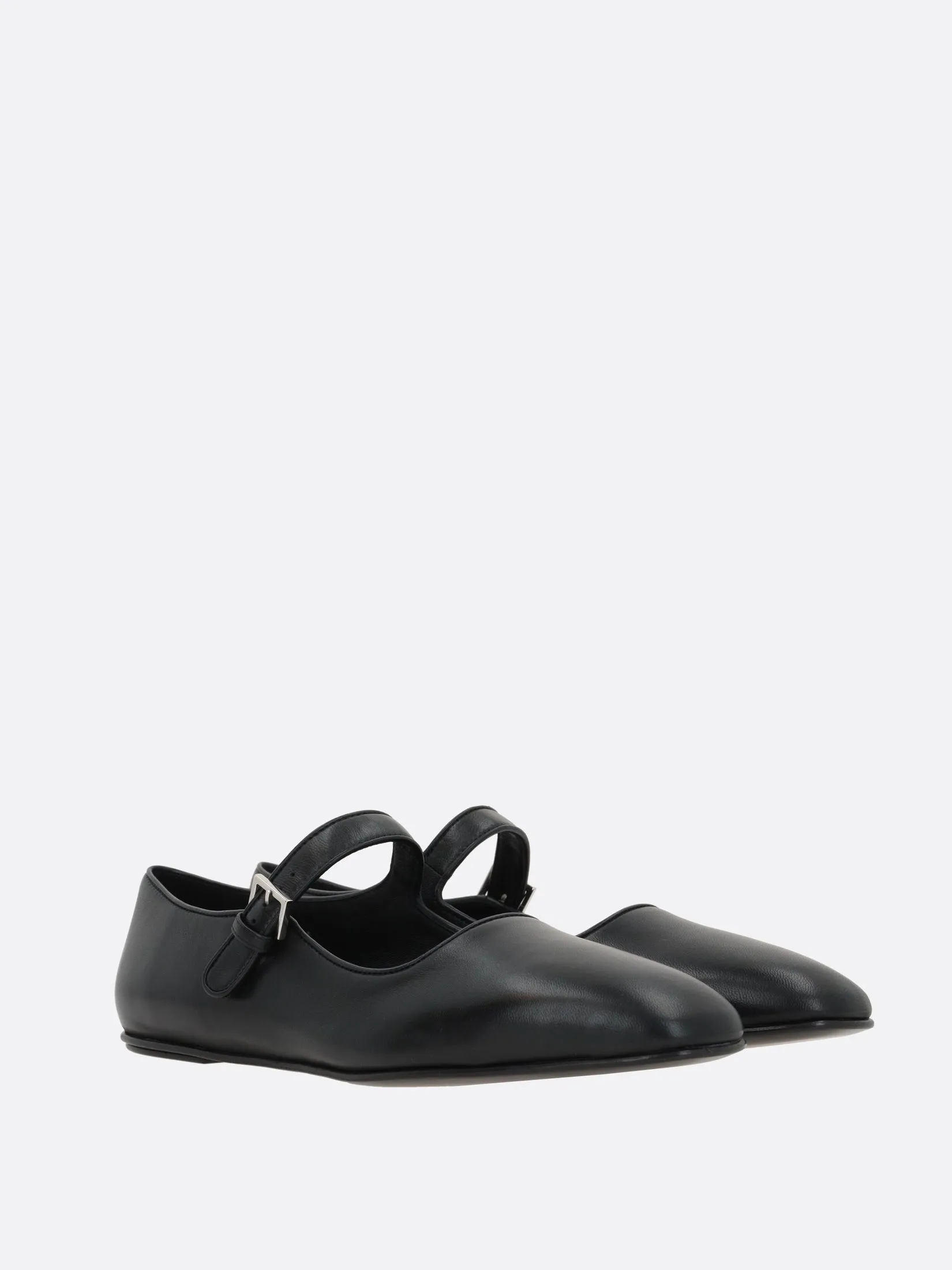 Nappa Leather Mary-Jane Flats