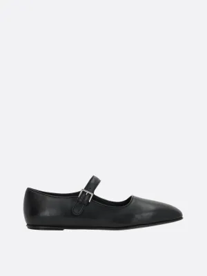 Nappa Leather Mary-Jane Flats