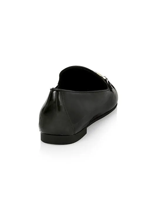 NEW SALVATORE FERRAGAMO Trifoglio Women's 727758 Black Shoe Size 5.5 D MSRP $650