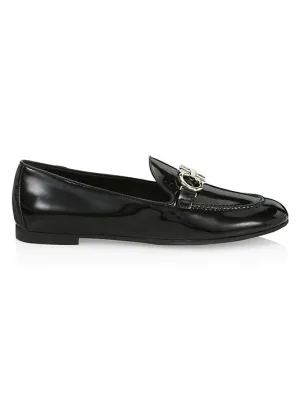 NEW SALVATORE FERRAGAMO Trifoglio Women's 727758 Black Shoe Size 5.5 D MSRP $650