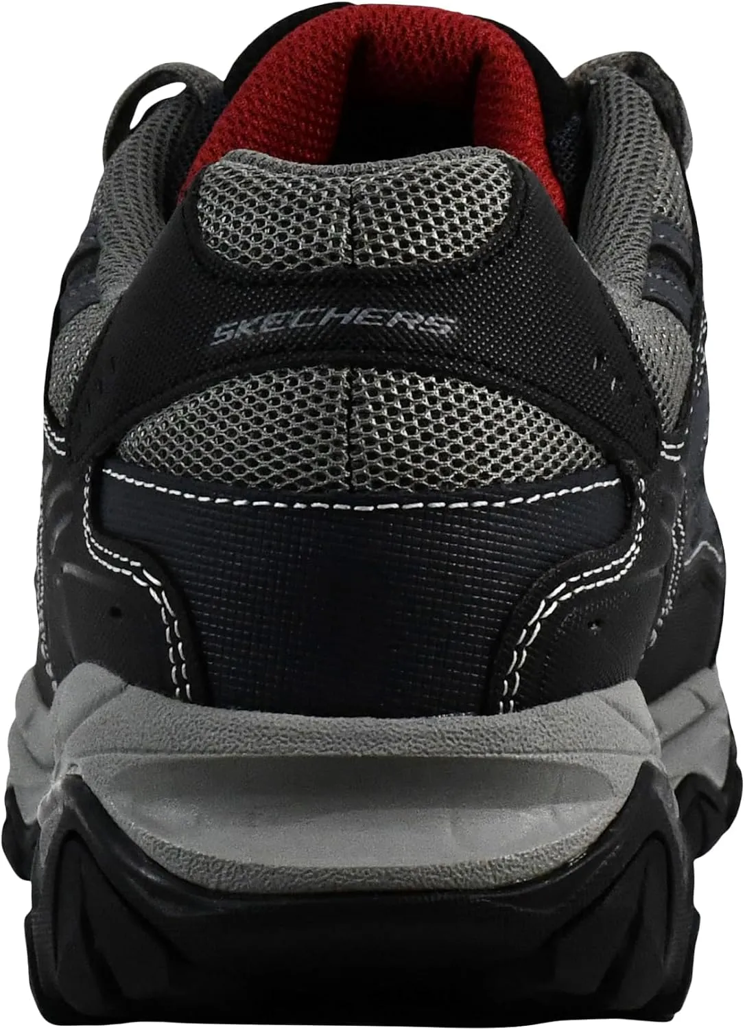 Skechers Men's Afterburn M. Fit Fashion Sneakers ?C Leather Upper, Memory Foam Insole, Rubber Outsole