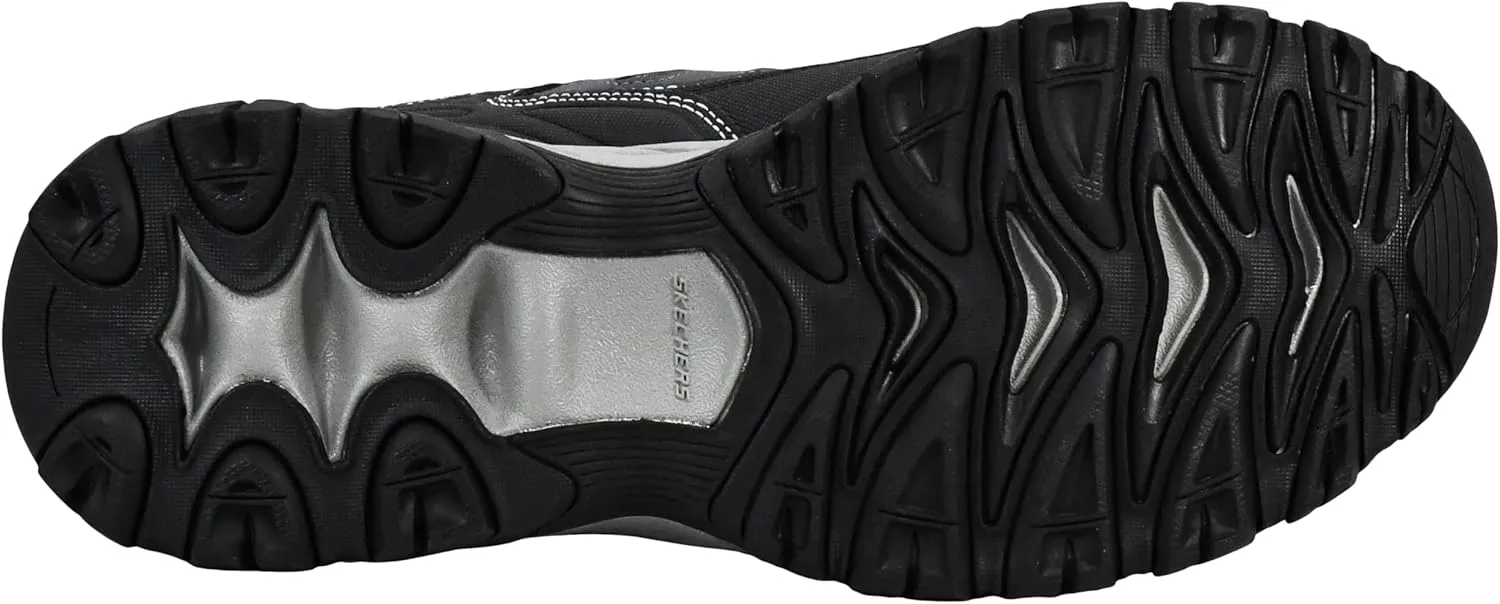 Skechers Men's Afterburn M. Fit Fashion Sneakers ?C Leather Upper, Memory Foam Insole, Rubber Outsole