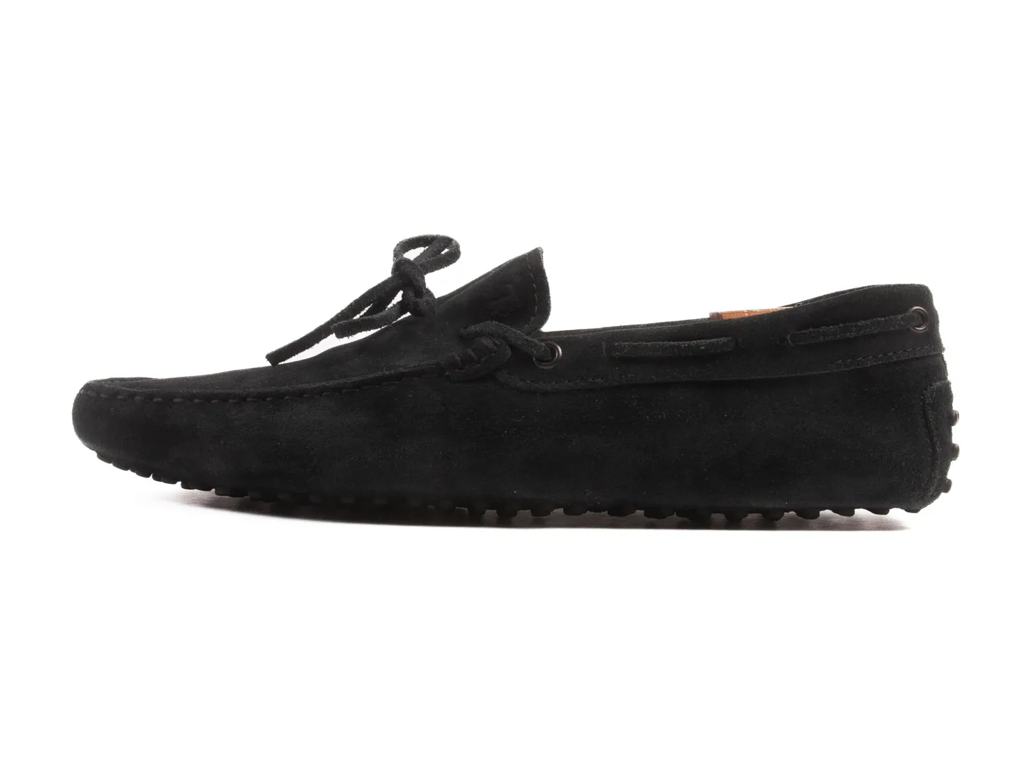 Tod’s Black Suede Driving Loafers