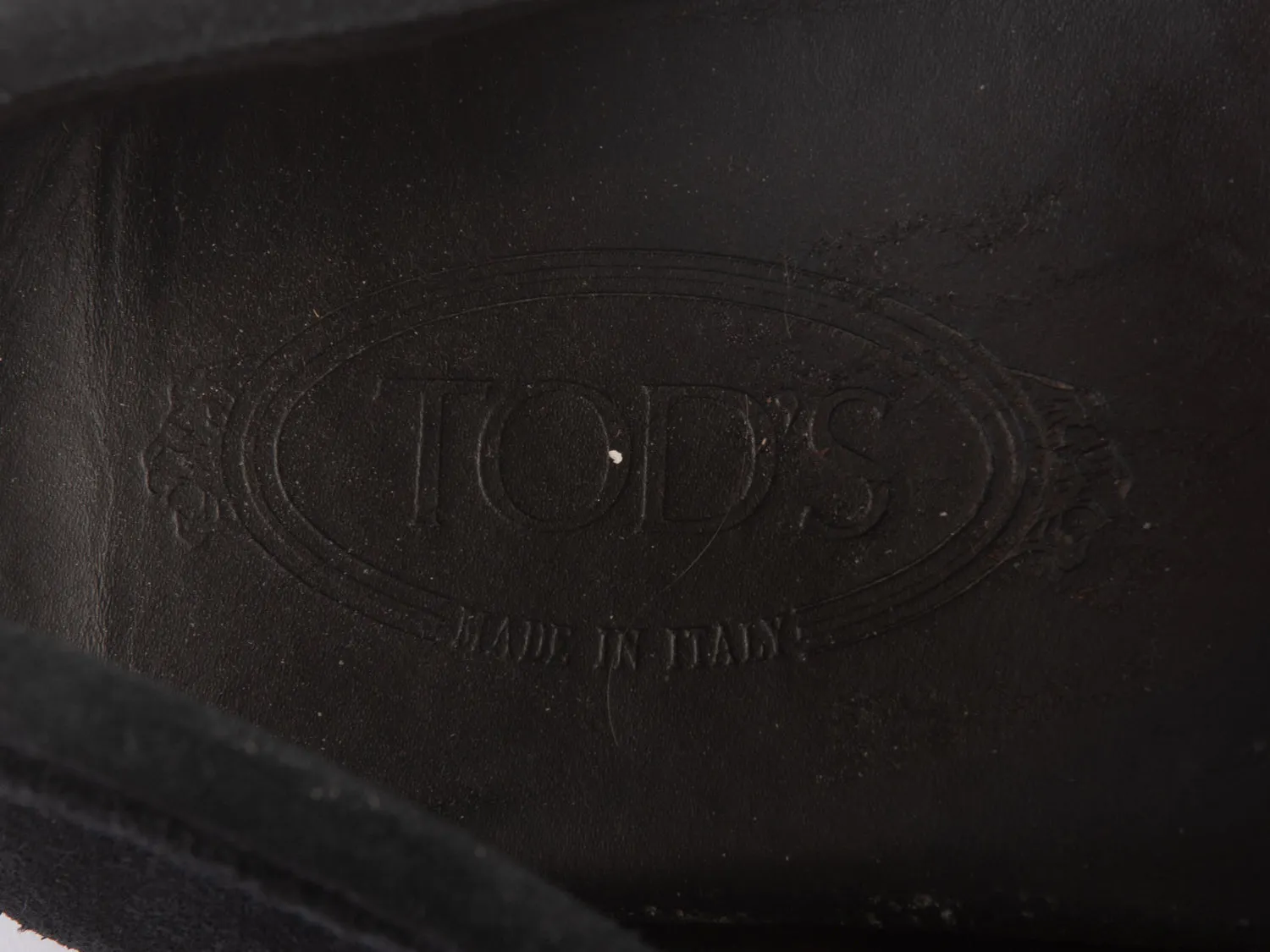 Tod’s Black Suede Driving Loafers