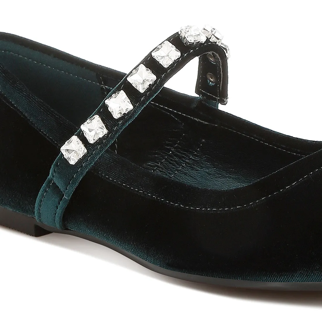 Velvet Mary Jane Ballerinas