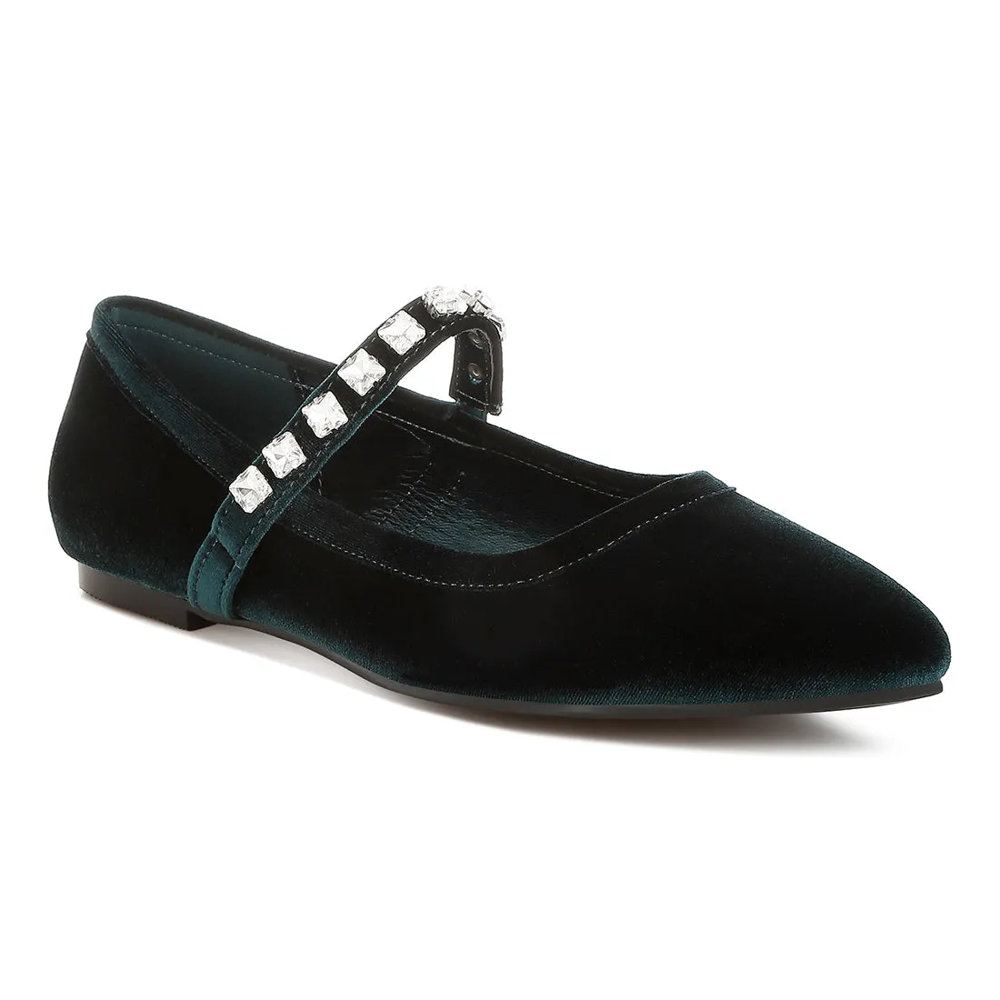 Velvet Mary Jane Ballerinas