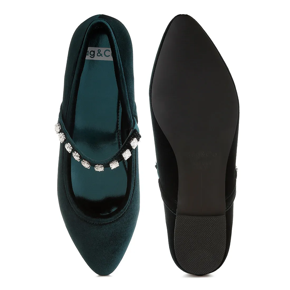 Velvet Mary Jane Ballerinas